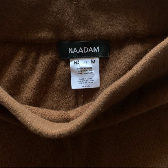 Naadam Cashmere Cropped Pant in Brown XS - Picture 5 of 9